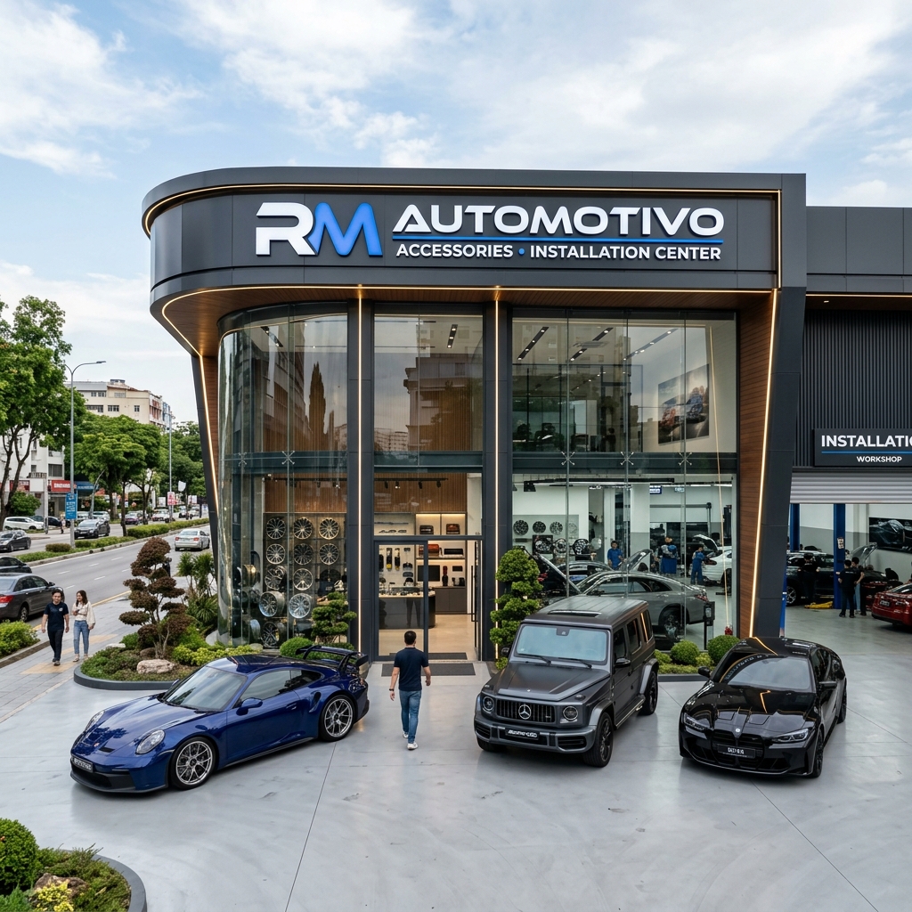 Fachada da fábrica RM Automotivo